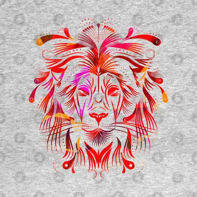 geometric lion by Drawab Designs